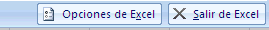 opciones de Excel